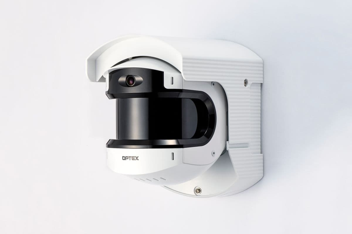 Optex outdoor security detector with camera